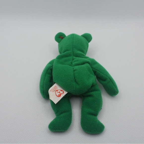 Vintage Small Green Shamrock Beanie Baby w/o Original Tag - Picture 2 of 3